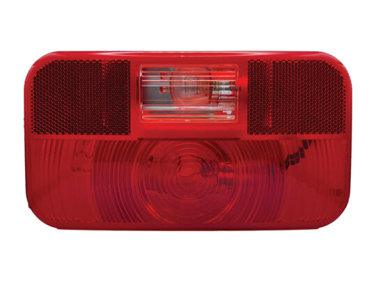L973 Incandescent Rectangular Tail Light With Reflex & Back up Light