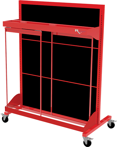 Roller display with SlideGlide