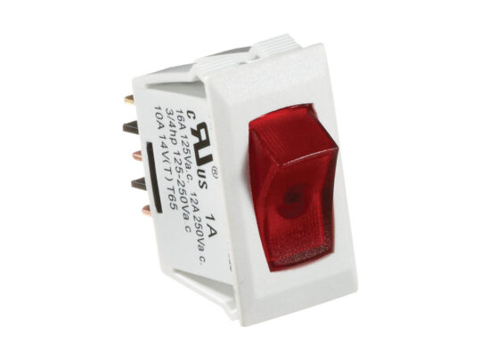 S241 Rocker Switch, 10A, Illuminated On/Off - SPST