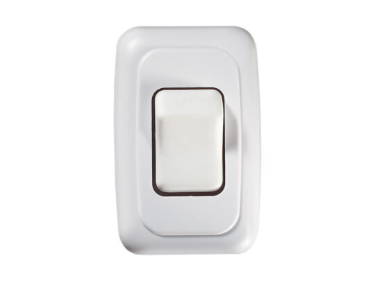 S531 Single Contoured Wall Switch, On/Off - SPST
