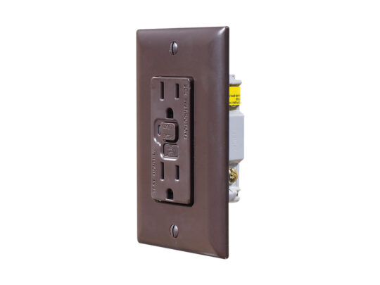 S805 Dual GFCI Outlet with Cover-Plate